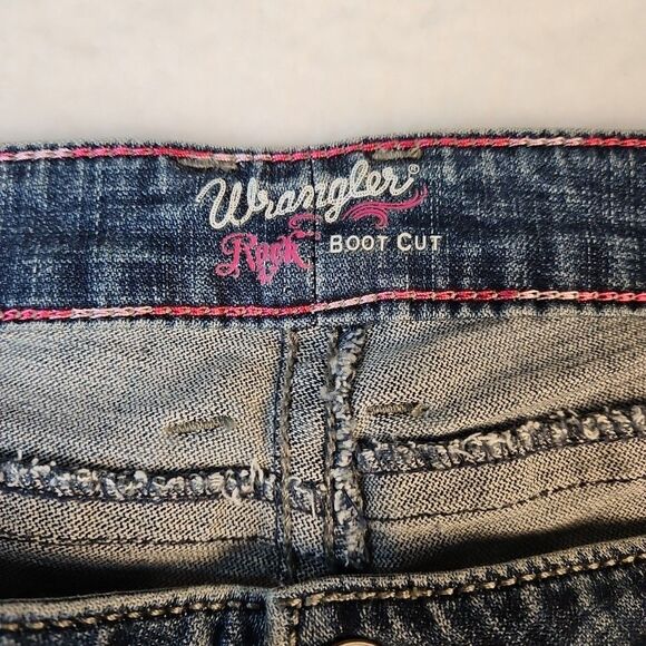 NWT Wrangler Rock 47 Womens Jeans WJX15DM 35x32 *39x33 Cowgirl Bootcut High Rise - Picture 5 of 16